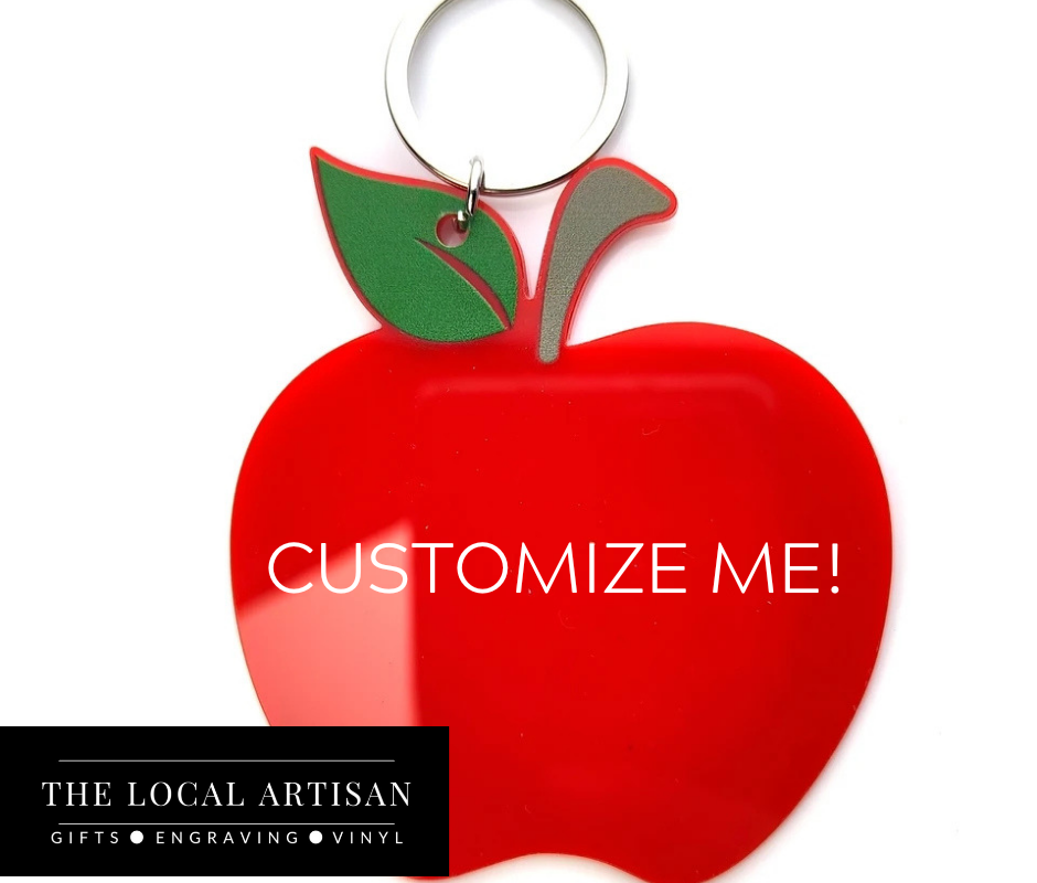 Custom Acrylic Apple Keychain