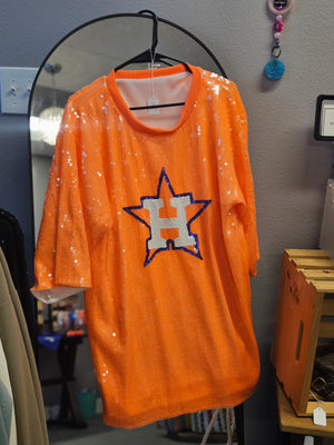 Astros Sequined Dress