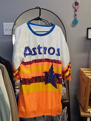Astros Sequined Dress