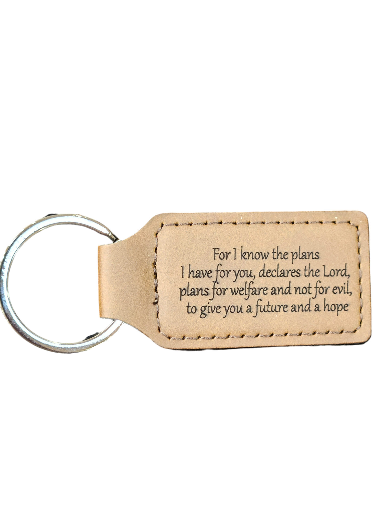 For I know the plans- keychain