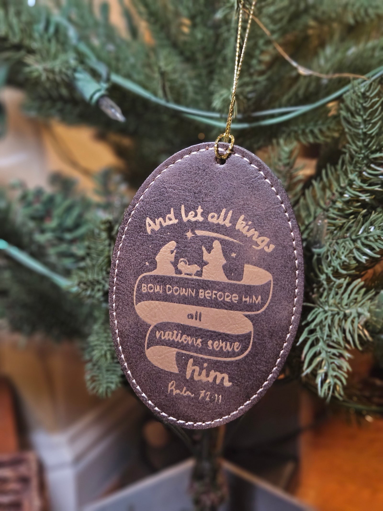 And all the Kings Leatherette Ornament