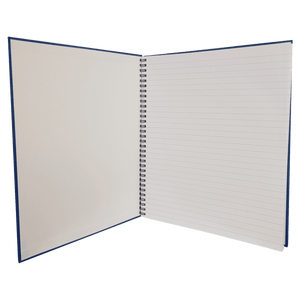 8 1/2" x 11" Black Lazerburst Spiral Notebook-Lasers to Silver