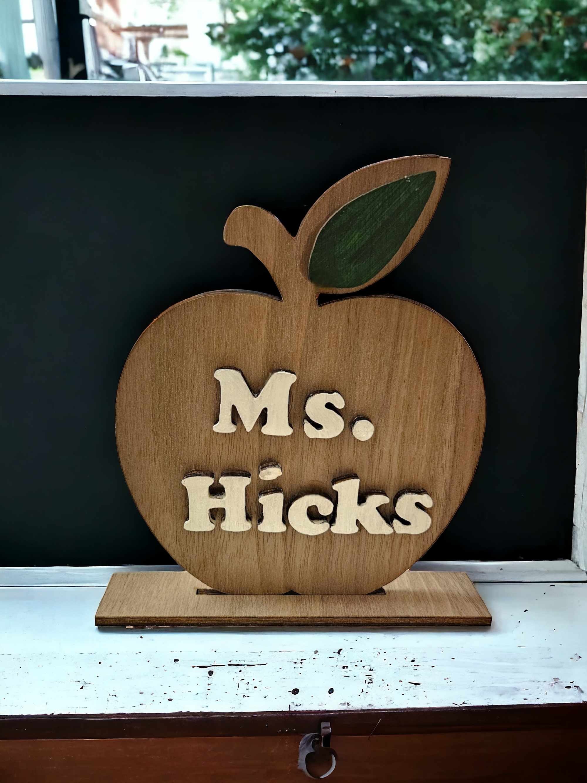 Custom Teacher Apple