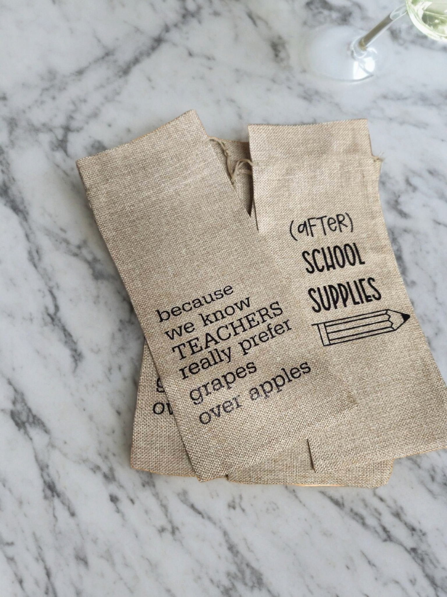 Teacher Wine Tote Gift Bag