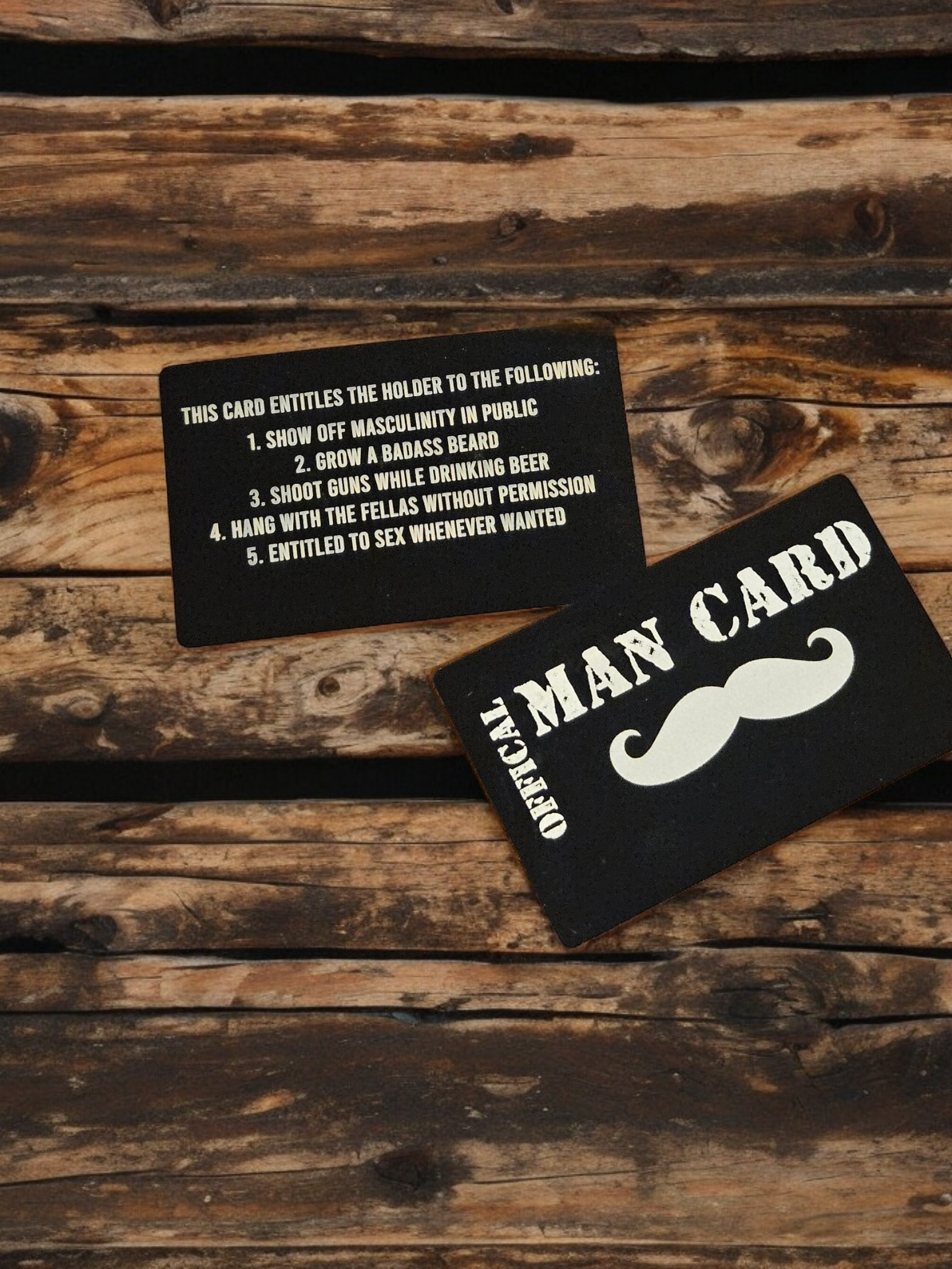 Man Card Novelty Gift Aluminum Card