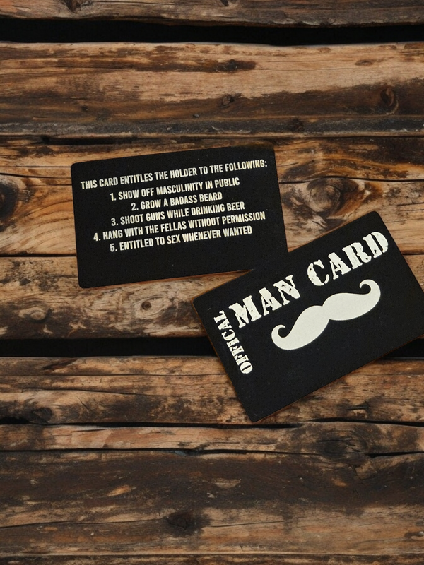 Man Card Man Card Novelty Gift Aluminum Card - The Local Artisan