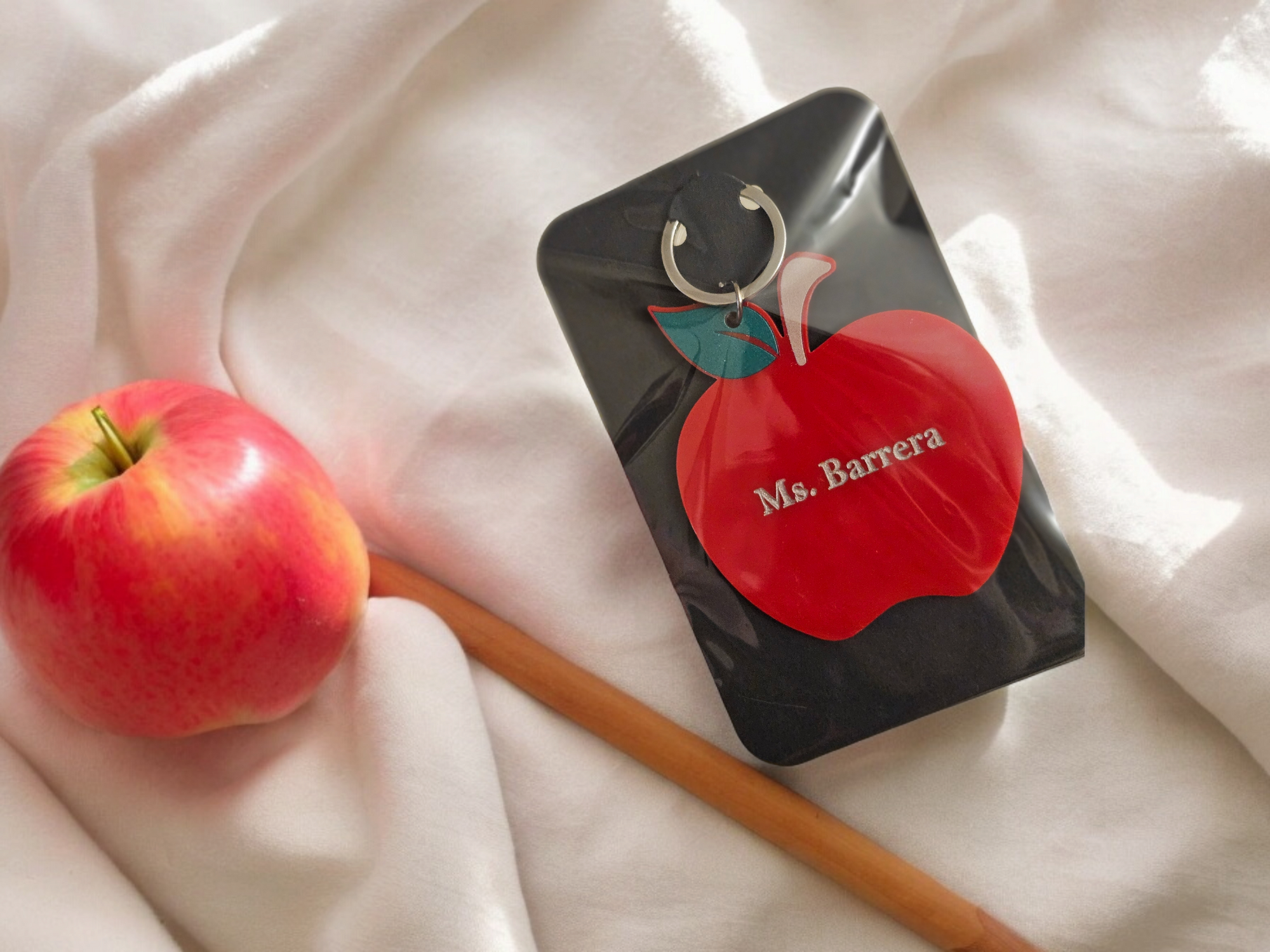 Custom Acrylic Apple Keychain